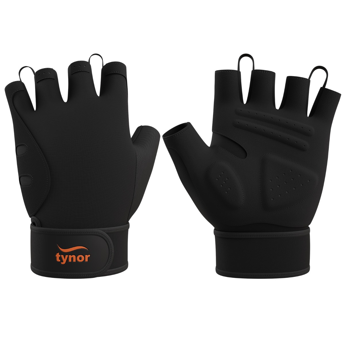 Tynogrip Training Gloves with support, Black, Large, 1 pair