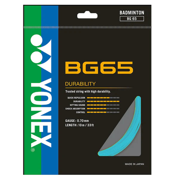 Yonex Bg65 Badminton Strings-Turquoise