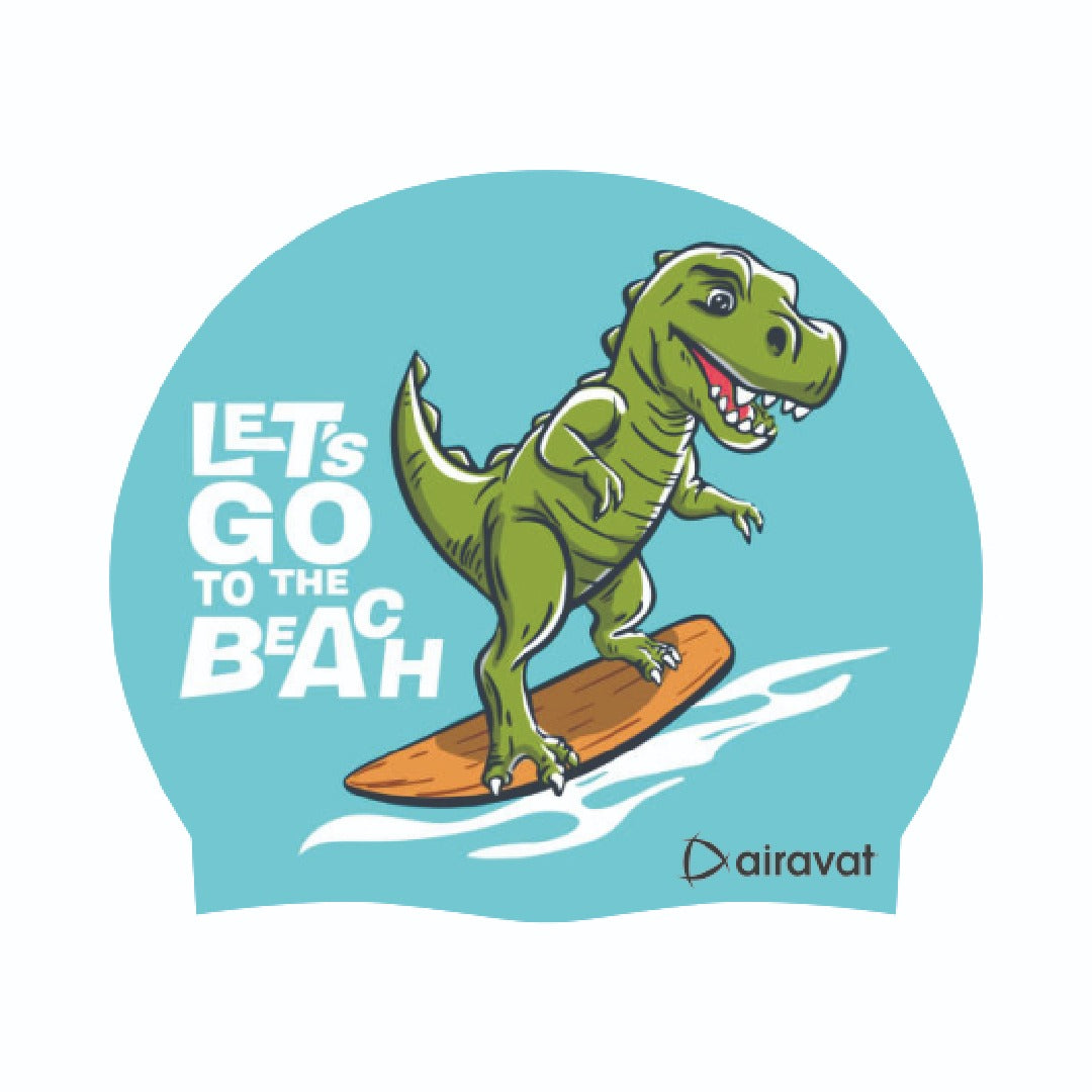 Airavat Kids Swimming Cap Aqua Toon Beach Dino
