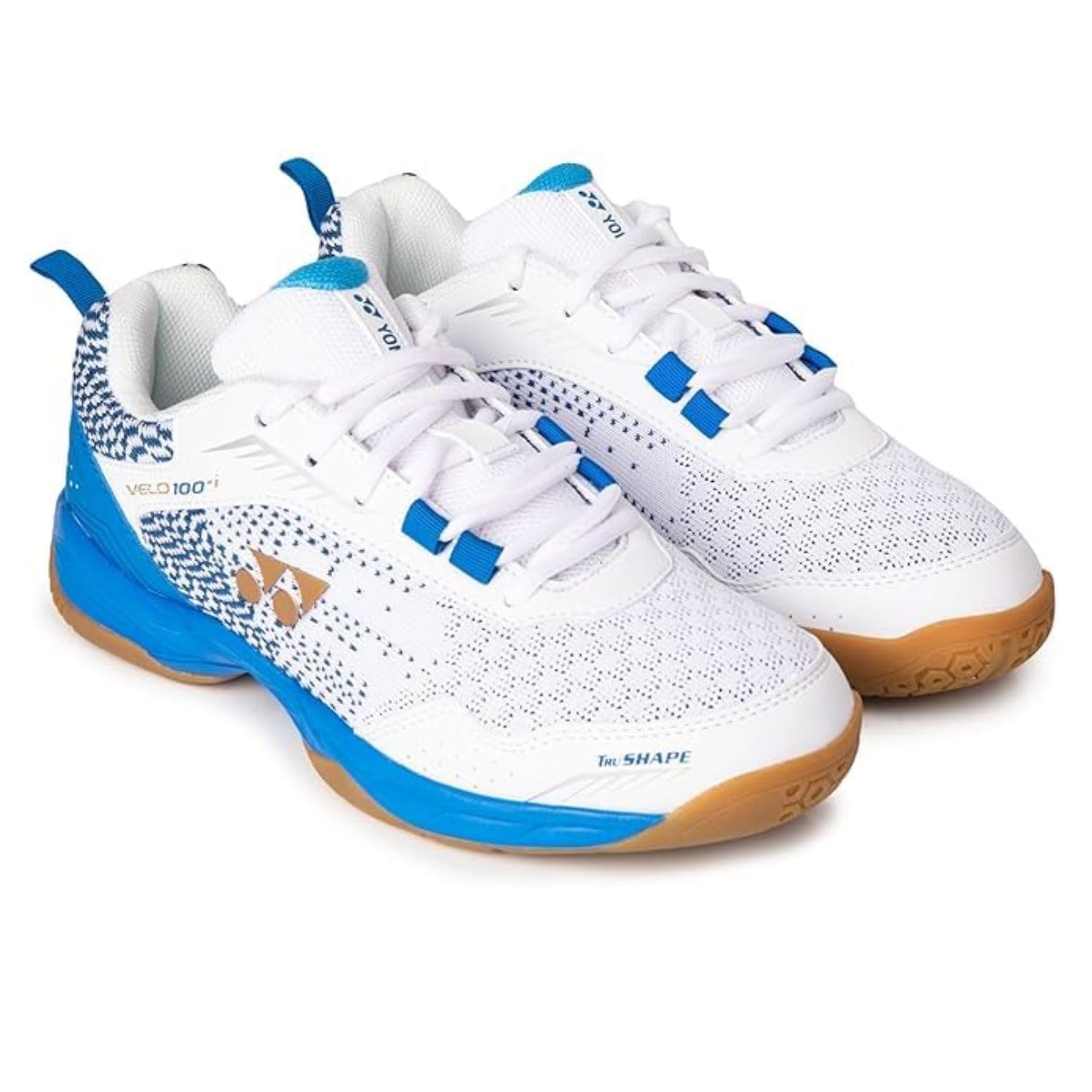 Yonex Non Marking Shoes V100-I - White / Blue Hawaii UK 6 Yonex