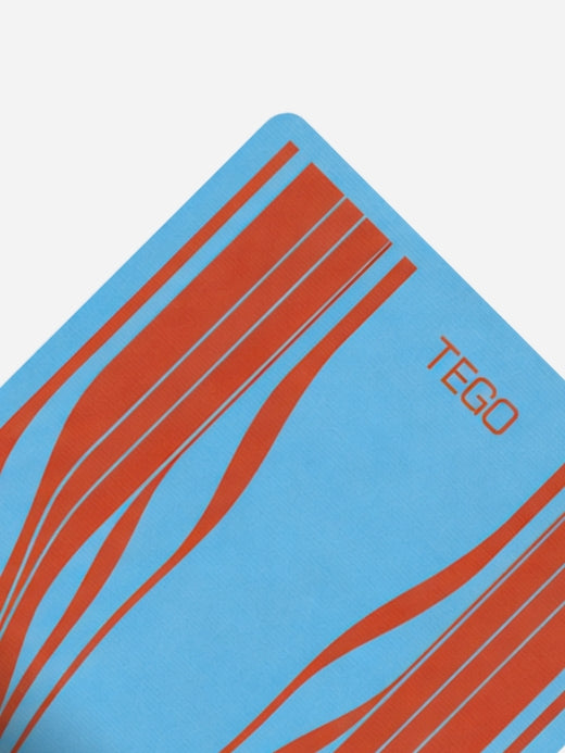 Tego Core Yoga Mat - Moment Edition - Minute - Blue 8mm Premium TPE 8mm Tego